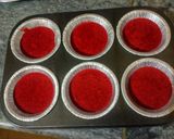 A picture of step 11 of Creamy red velvet cupcakes (without oven).