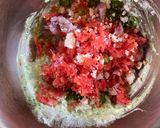 A picture of step 2 of Tiranga Mini Rolls.