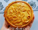 Hình bước làm 4 của món Bánh trung thu nướng nhân cốm dừa