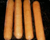 A picture of step 5 of Hawaiian Chilli Dogs, super easy.