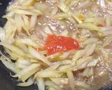 Foto langkah ke 7 dari resep Tumis pepaya muda pedas manis.
