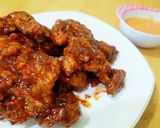 Foto langkah ke 8 dari resep Fire Chicken ala Richeese with Cheese Sauce (Ayam Pedas).