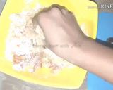 A picture of step 1 of Crispy potato smiley.