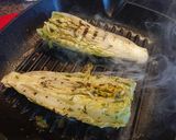 A picture of step 5 of Grilled Romaine.