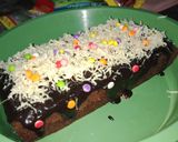 Foto langkah ke 3 dari resep Brownis coklat meleleh serba 6sdm😂.
