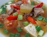 Foto langkah ke 3 dari resep Asem Asem Tahu Daging.