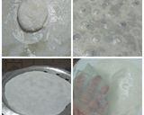 A picture of step 4 of Crystal paper wraps and roll..With 3 different fillings.