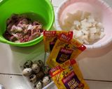 Foto langkah ke 1 dari resep Oseng Kikil, Ati Ampela Ayam, dan Telur Puyuh.