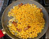 A picture of step 7 of Country Style Corn and Pork Belly/Bacon.
