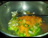 A picture of step 2 of Soybean veggies biryani.