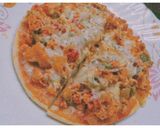 A picture of step 15 of Egg Pizza (without oven).