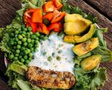 Hình bước làm 6 của món Salad trộn sữa chua