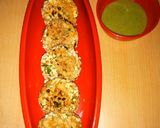 A picture of step 6 of Oats water chestnuts tikki.