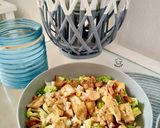 Foto del paso 7 de la receta Ensalada templada de cogollos con huevo cocido y pota al curry