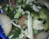 A picture of step 1 of Mix vegetable.