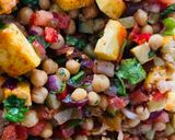 A picture of step 1 of Chhole paneer salad.