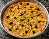 صورة لخطوة 5 من وصفة بيتزا دايت🍕 بدقيق الحبة الكاملة🍕