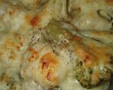 Une image de l'étape 3 de Gratin au chou-fleur et brocoli.