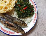 Foto langkah ke 6 dari resep Oseng Daun Kencur Pedas.