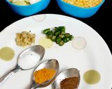 A picture of step 1 of Chana lentils with Bottle Gourd.
