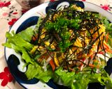 A picture of step 6 of Finely Shredded vegetable salad with soy sesame oil dressing.