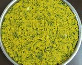 A picture of step 14 of Kothimbir vadi.