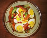 Foto langkah ke 1 dari resep Telur sayur saus tiram ala mama adila.