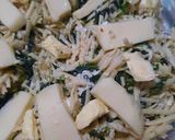 Foto del paso 5 de la receta: Fideos con espinacas y 3 quesos