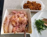 A picture of step 1 of Kua Kling Pla, Stir Fry Fish with Yellow Curry Paste.