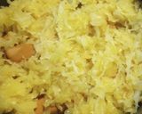 A picture of step 1 of Hotdogs and Sauerkraut cooked in Beef Stock. With an option.
