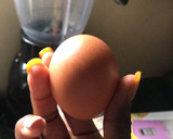 A picture of step 1 of Banana and Egg Protein Shake/Smoothie🍌 🥚 🥛 🧊.