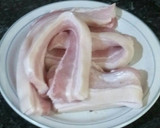 Foto del paso 2 de la receta: Sopa de patata y calabacín con panceta fresca