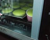 Foto langkah ke 7 dari resep Cupcake Pandan Lembut Tanpa Pengembang.
