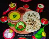A picture of step 5 of Pithala and Bhakri.
