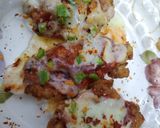 A picture of step 7 of Crispy chicken pizza.