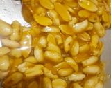 A picture of step 4 of Peanut chikki.