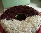 Foto langkah ke 4 dari resep Cake marmer pandan metode all in one.