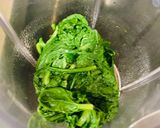 A picture of step 2 of Palak Paneer.