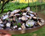 Foto langkah ke 7 dari resep Tumis kerang sungai (pensi).