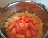 Lencseleves krumplival recept fázis 1 fotója