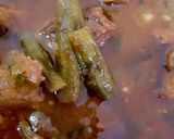 A picture of step 5 of Bhindi gosht salan (Lady finger, Okra).