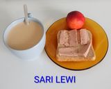 Foto del paso 1 de la receta: Café CON LECHE, 1 REBANADA DE PAN DE MOLDE CON PATÉ DE CERDO Y NECTARINA