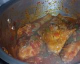 A picture of step 4 of Carrot pineapple rice with wet fried chicken.
