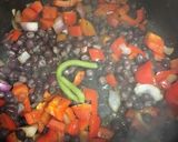 A picture of step 3 of Japanese inspired sea bream on a bed of wasabi adzuki beans 🇯🇵.