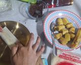 Foto langkah ke 2 dari resep Pisang Cokelat Kulit Pangsit.
