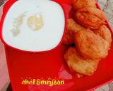 A picture of step 4 of Akara/beans cake and pap.
