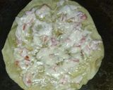 A picture of step 3 of Mayonnaise chapati sandwich.