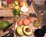 A picture of step 1 of Best and Easy Guacamole Dip - Step by Step with illustrations; b.