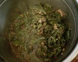 A picture of step 3 of Ewedu Soup(Jute leaves soup).