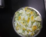 A picture of step 4 of Cabbage egg chat.